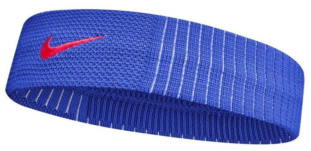 Повязка на голову теннисная Nike Dri-Fit Reveal Headband - game royal/white/university red