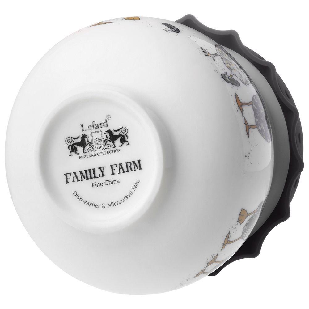 БАНКА LEFARD "FAMILY FARM" С СИЛИКОНОВОЙ КРЫШКОЙ 9*9*7,5 CM 300 МЛ