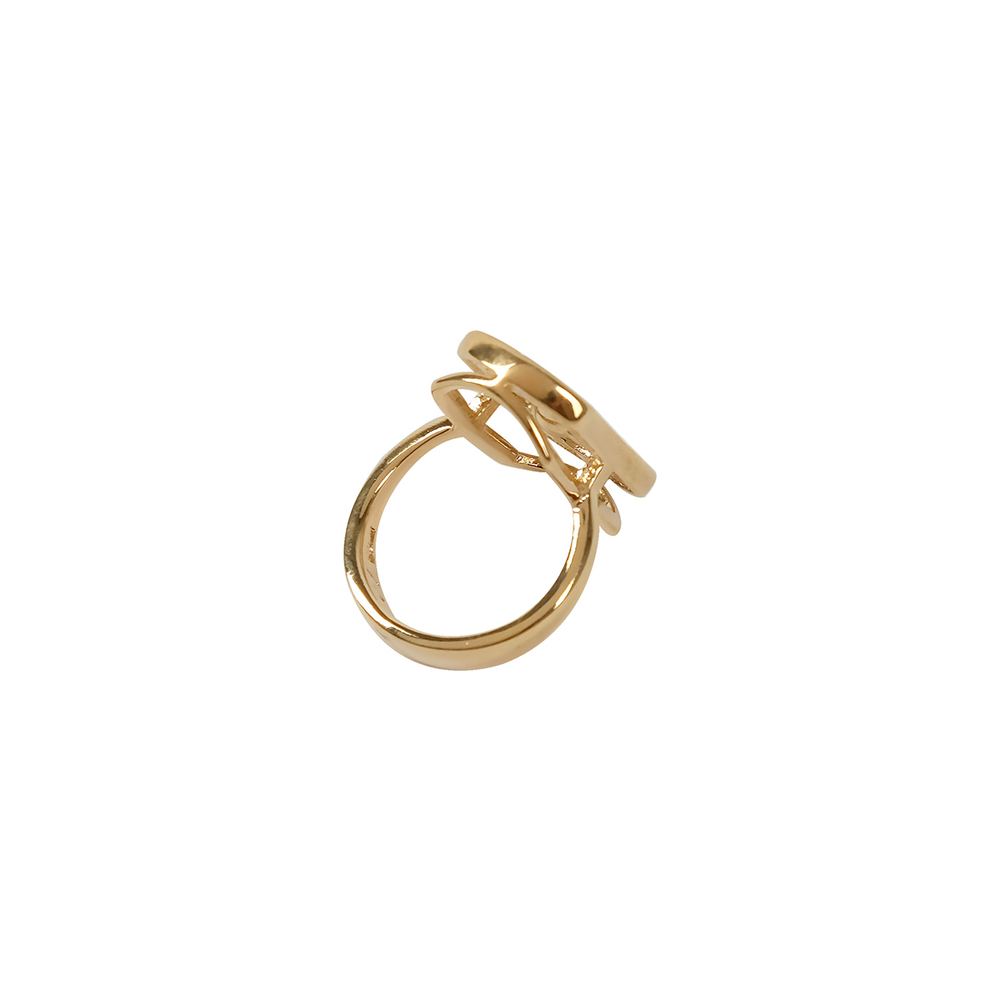 "Томарэ" кольцо в золотом покрытии из коллекции "Мариот" от Jenavi