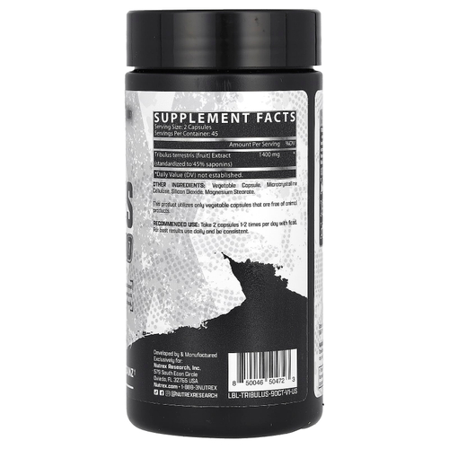 Nutrex Research, Tribulus 1400, 90 капсул (700 мг в каждой капсуле)