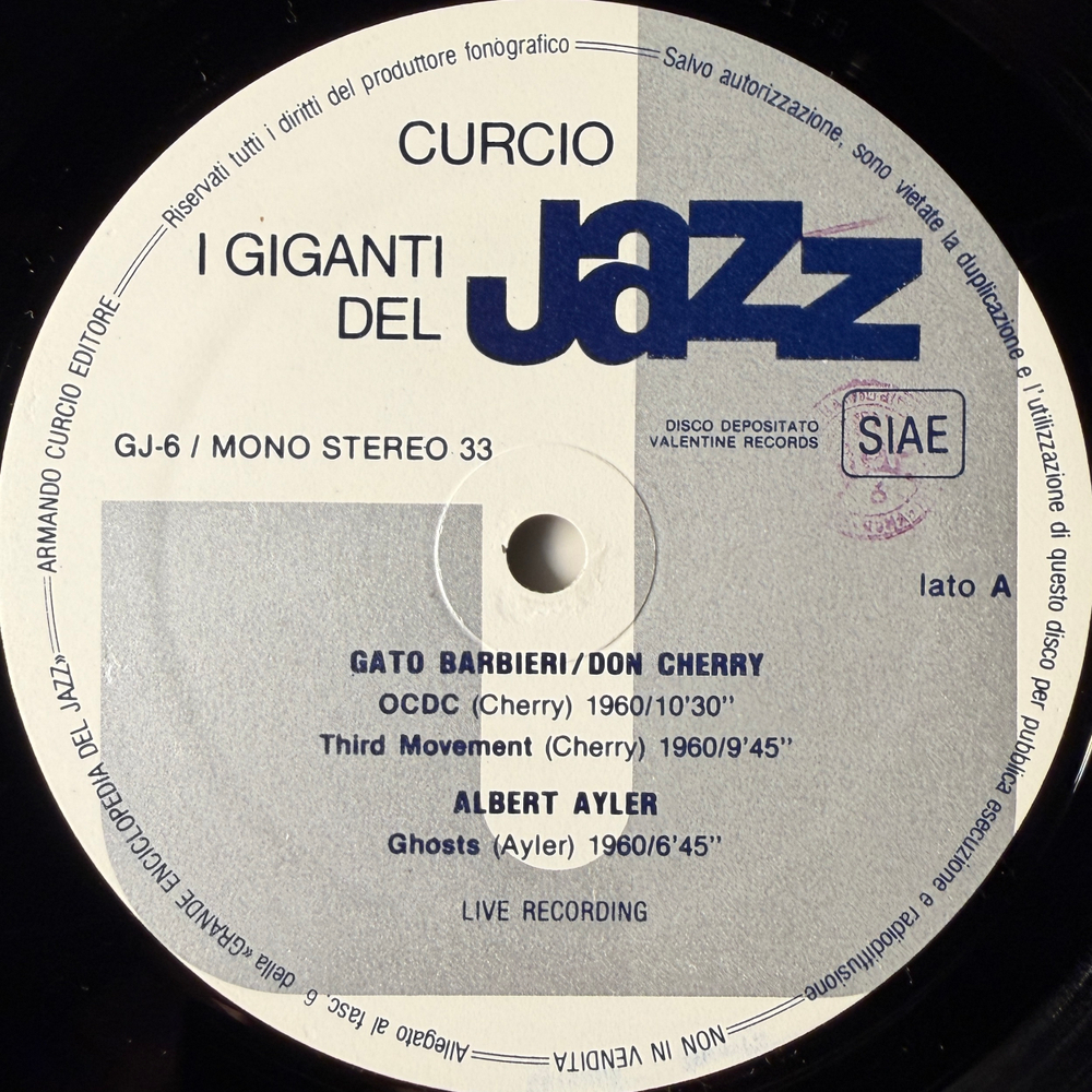 Chick Corea, Dave Holland, Hubert Laws, Woody Shaw, Gato Barbieri, Don Cherry, Albert Ayler, John Handy Quintet ‎– Jazz Giants 2LP (Италия 1980г.) Т