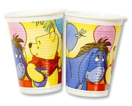 Распродажа Стакан пластик Винни пух и друзья 200 мл. 8 шт.
