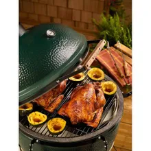 Керамический гриль Big Green Egg М Medium (средний), 40 см, ножки с рукояткой