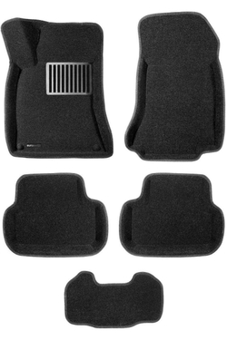 Коврики салона для MERCEDES W176, 246, C117, X156 (A,B,CLA,GLA-Class) (2014-2018) Euromat 3D Lux черные. Арт. EM3D-003516