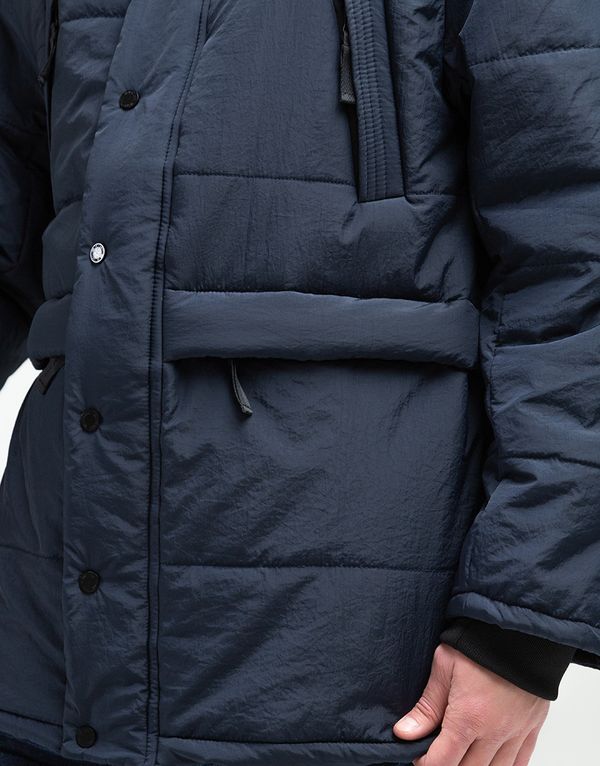 Куртка We Don’t Care Long Puffer Jacket Navy - фото 4