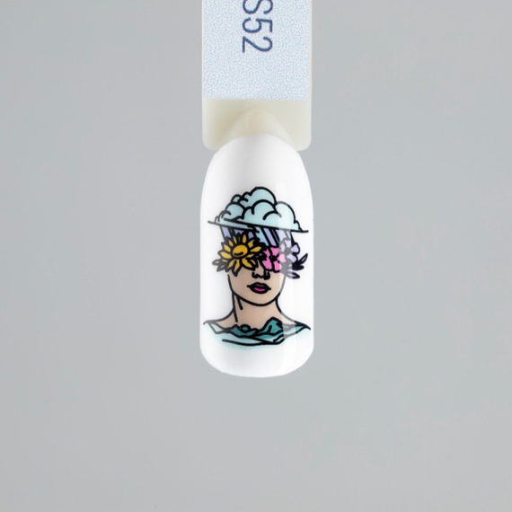 Swanky Stamping, Лак для стемпинга S52 - светлый беж (6 мл)