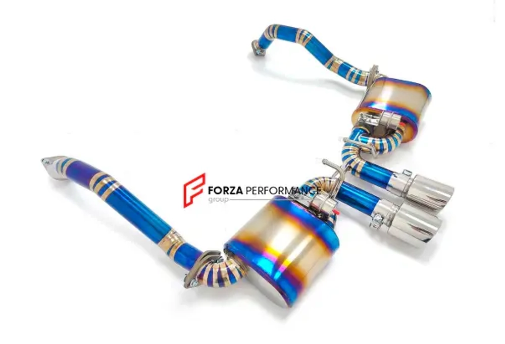 Титановая выхлопная система с заслонками для Porsche 718 982 Cayman/Boxster 2.0T 2016+ Порше Бокстер Кайман