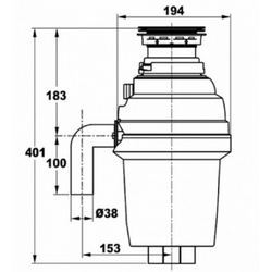 Измельчитель пищевых отходов Zorg ZR-56 D