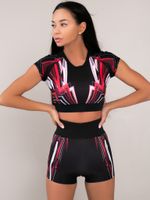 Короткий рашгард с коротким рукавом Lightning, Pink