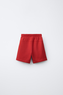 ZARA ОДНОТОННЫЕ ШОРТЫ, КРАСНЫЙ