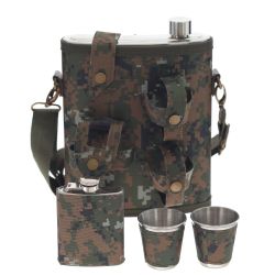 GAEM Набор из 4-х предм.: фляжка 1350 мл, 2 стопки 70 мл, фляжка 100 мл, L19 W10,5 H23,5 см