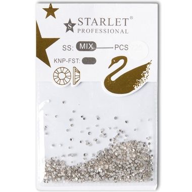 Стразы микс серебро STARLET ST-SSMIX, 720 шт.