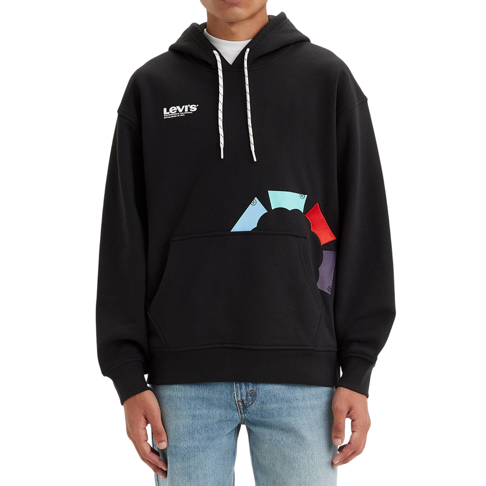 Худи Levis Relaxed Fleece Black