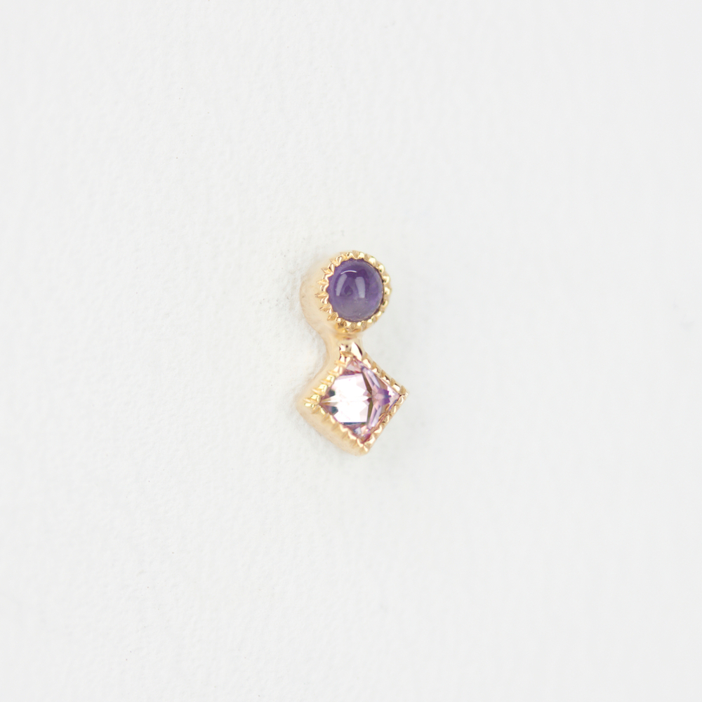 Mercury medal grisant tops with natural stone
