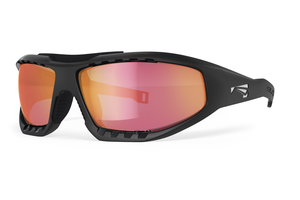 Спортивные очки LiP Surge Aero / Matt Black - Black / PC Polarized / Levante Series Rose ML Pink