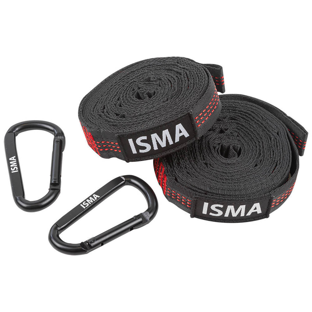 Лента для крепления гамака с карабинами ISMA ISMA-HS-002