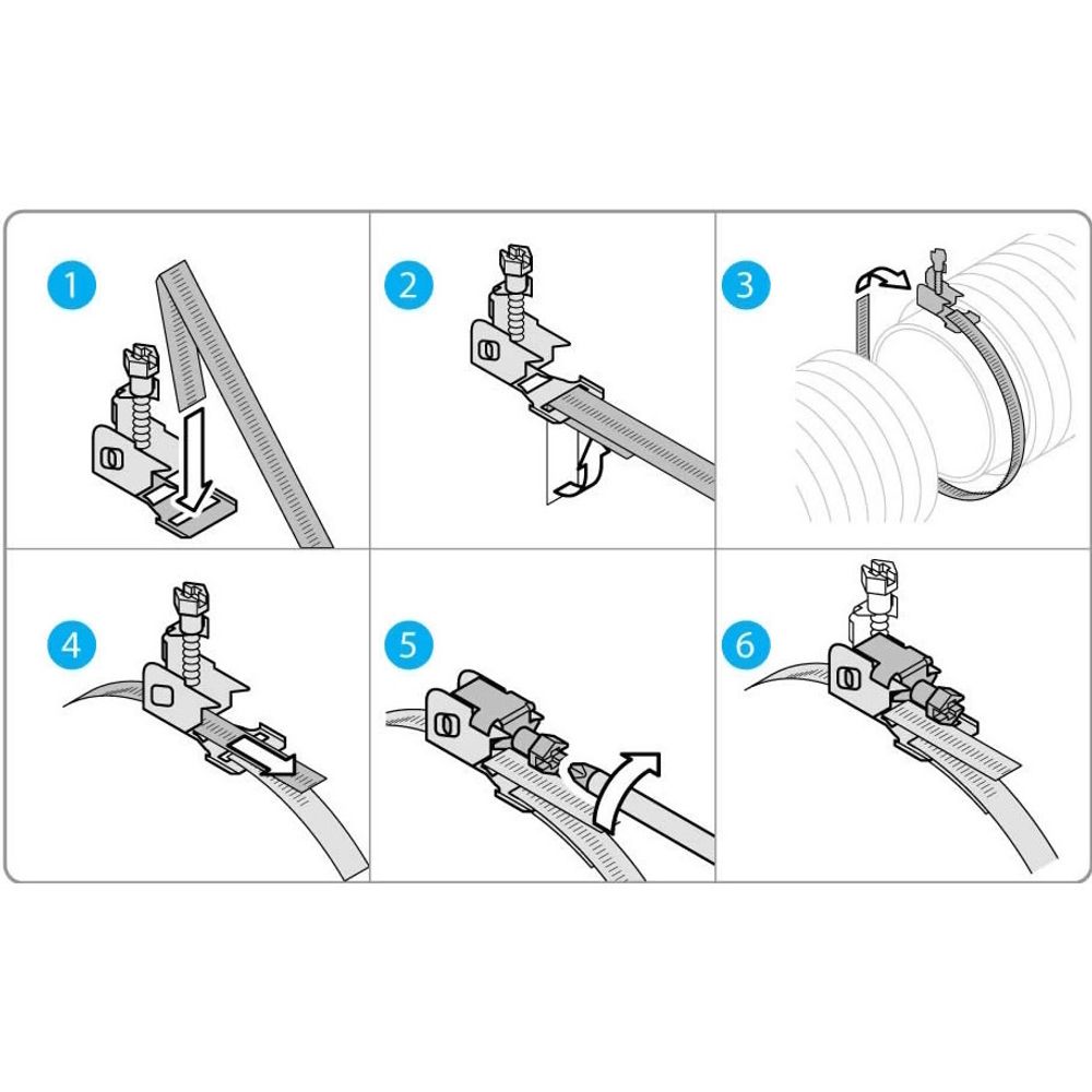 Замок для монтажной ленты CamBox STRIP LOCK TORK (10 шт)