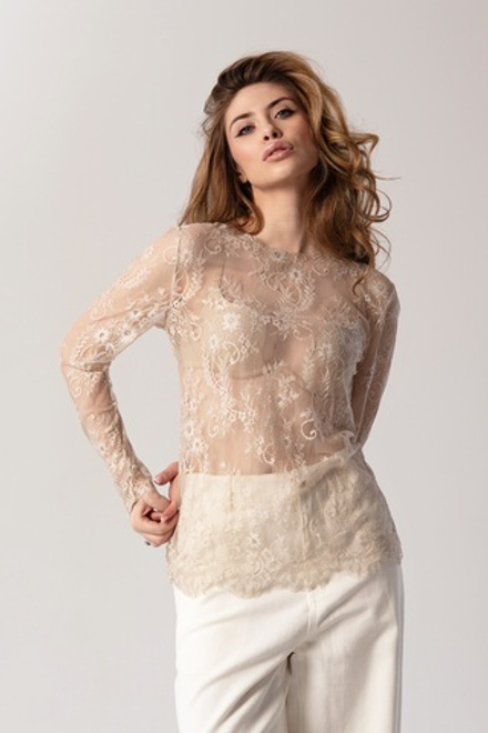 Кружевной лонгслив