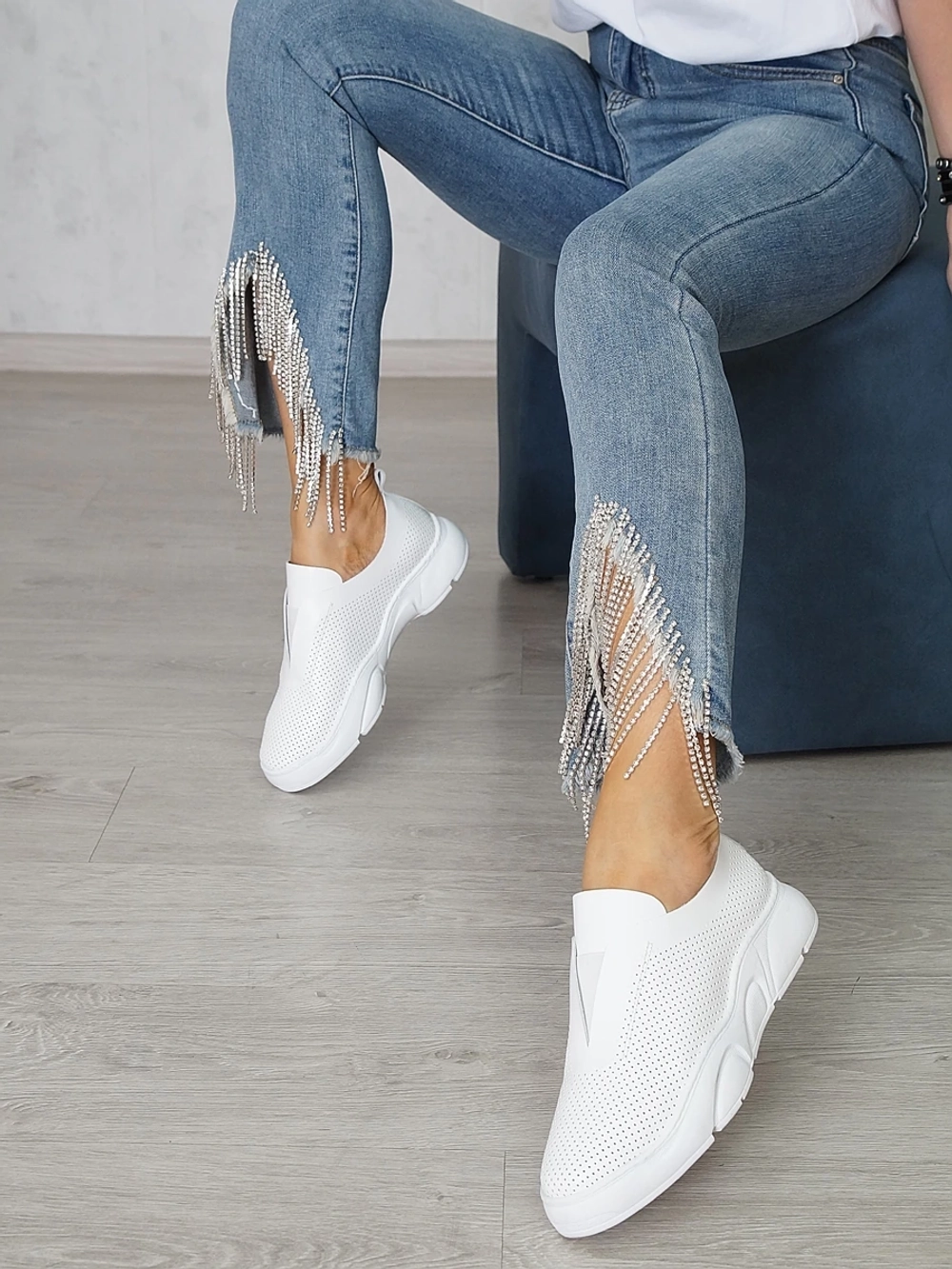 Кроссовки женские летние натуральная кожа