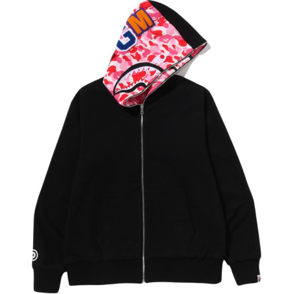 A Bathing Ape Bathing Ape Sweatshirts Moderate No Fleece Lined Zip Closure 0zxswmx08151p черный розовый