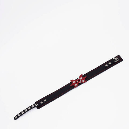 Crazy Hand Made - Ошейник с красной строчкой