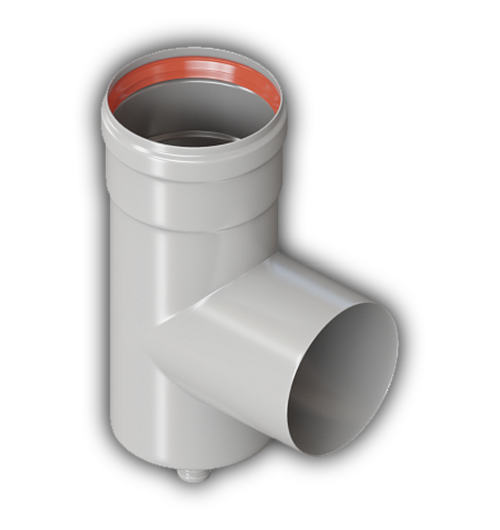 Конденсатосборник дымохода Т-образный D80