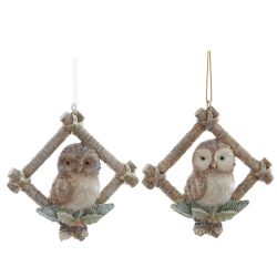 GAEM Фигурка декоративная подвесная "Сова", L8,5 W2,5 H8,5 см, 2в.