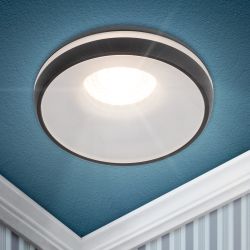 Встраиваемый светильник декоративный ЭРА DK100 BK MR16 GU5.3 черный | Декоративные встраиваемые светильники