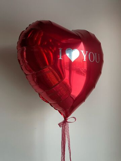 АКЦИЯ Сердце-гигант с надписью, красное, 70 см
