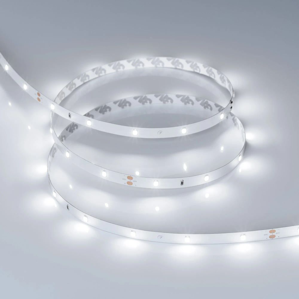 Светодиодная лента RT-A30-8mm 24V White6000 (2.9 W/m, IP20, 2835, 5m) (Arlight, Открытый) 019917(2)