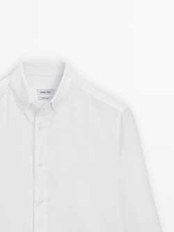 Massimo Dutti Рубашка из 100% хлопка, белый