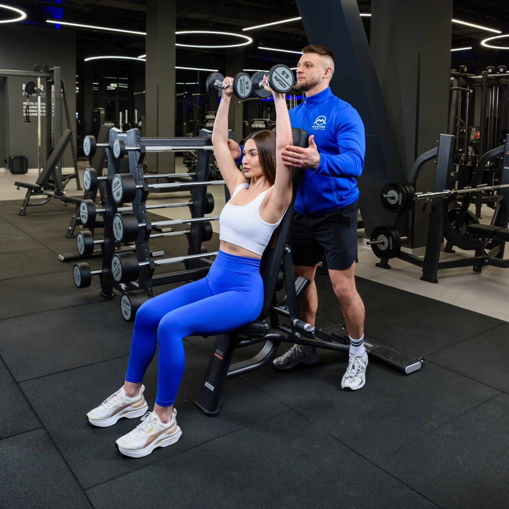 Гантельный ряд полиуретановый LEVEL (шаг 2,5 кг, 10 пар) PROFI-FIT 2,5-25 кг