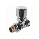 Клапан термостатический прямой STOUT Design - 1/2" (ВР/НР-американка, PN10, Tmax 120°C, EPTF уплотнение, цвет хром)