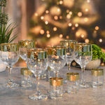 Набор 12 предметов (6 фужеров 200мл, 6 стопок 60мл) "Флора"