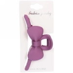Заколка-краб для волос на блистере «Style Matte», бантик, микс 6 цветов, 11см