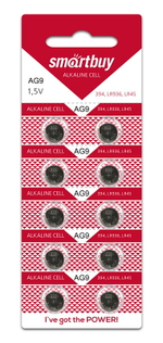 Элемент питания Smartbuy AG9 ВL/10 (комплект 10 шт)