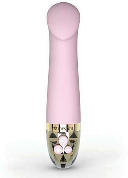 Розовый стимулятор для G-точки Right on Ron - 17 см.