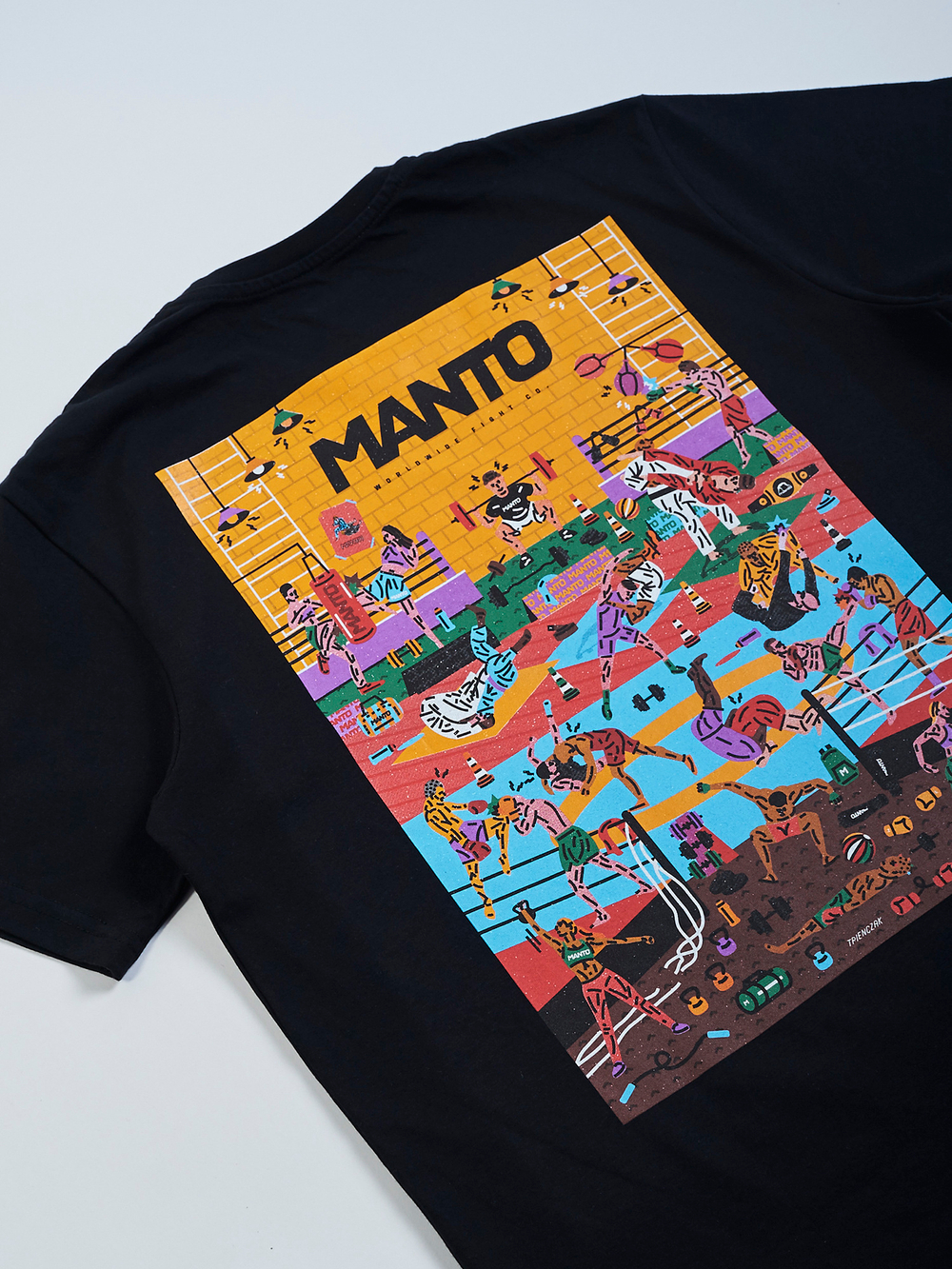 Футболка MANTO GYM 2.0 чёрная