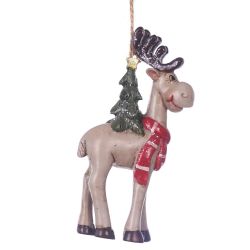 GAEM Фигурка декоративная подвесная "Олень", L5,5 W2,5 H11 см, 2в.