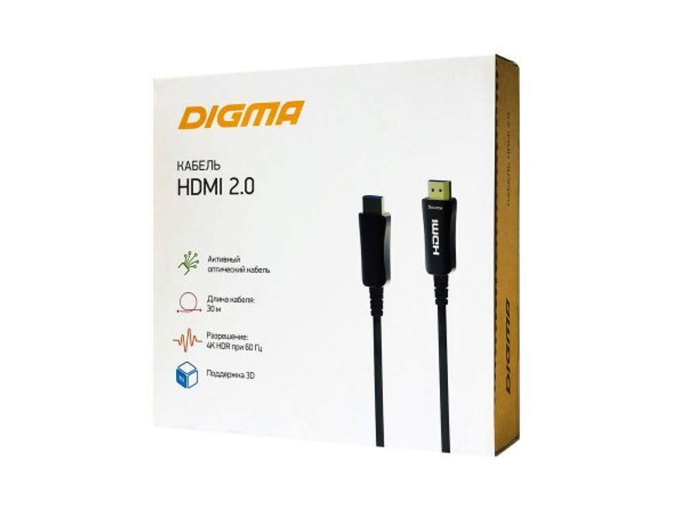Кабель Digma HDMI 2.0, 30м