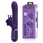 Фиолетовый вибратор-кролик Ridgely - 22,6 см. (Цвет: фиолетовый)