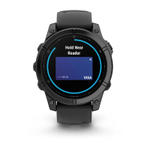 Умные часы Garmin Fenix E, 47 мм, AMOLED, Slate gray steel with black silicone band