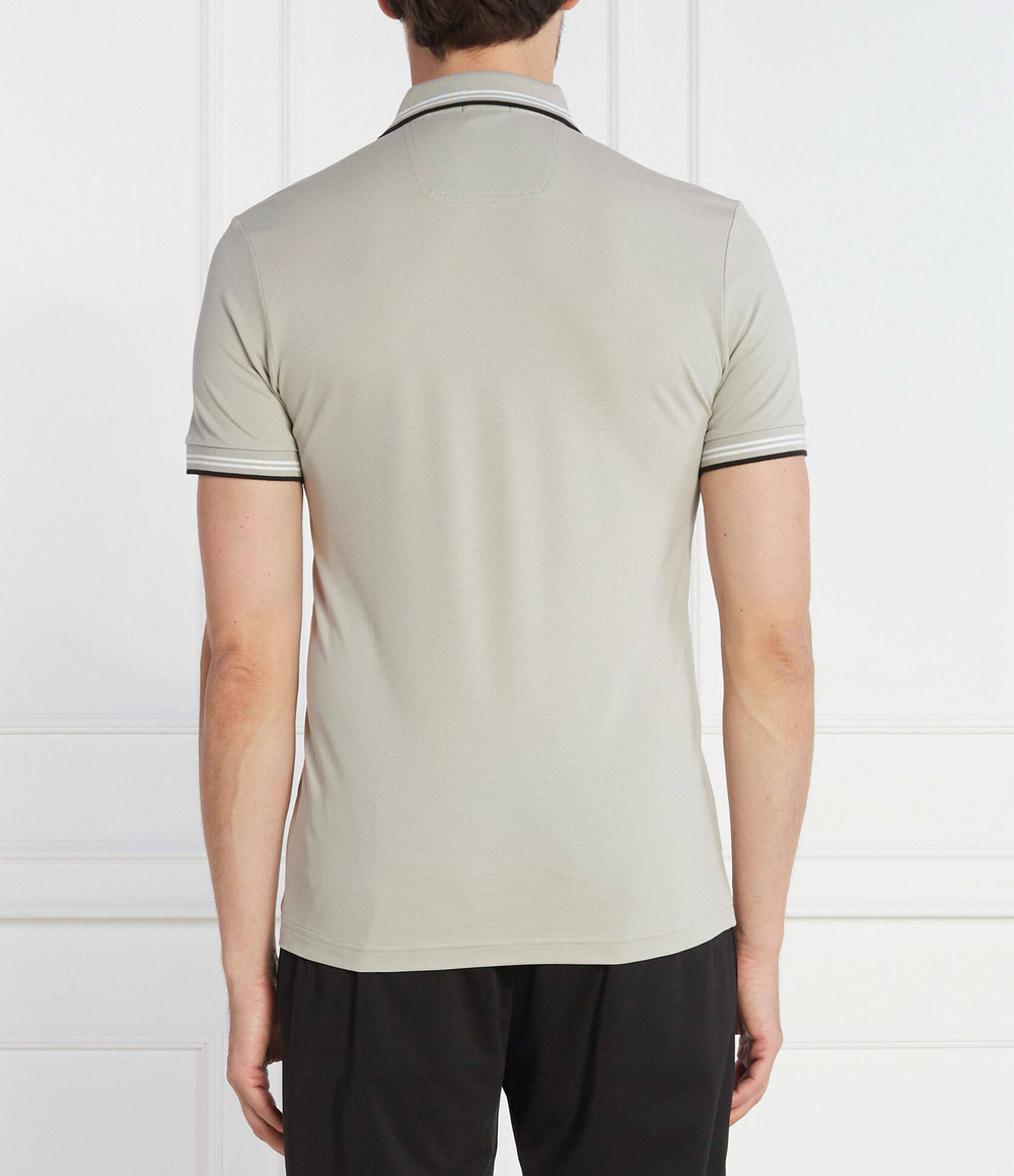 Поло Paul Curved BOSS GREEN - серый(50469245)