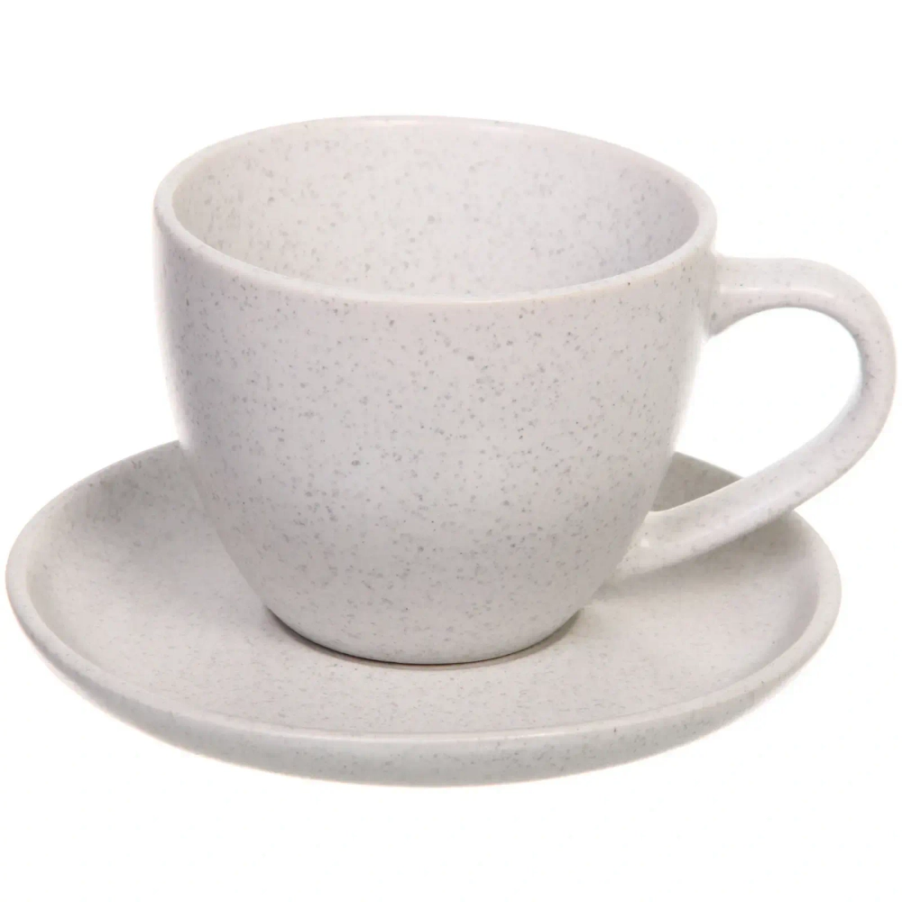 Чайная пара керамическая «Stone» (кружка 250мл+блюдце)