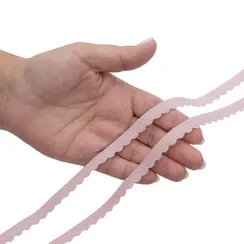 Резинка отделочная пыльно-розовая 10 мм (цв. 019), 605/10