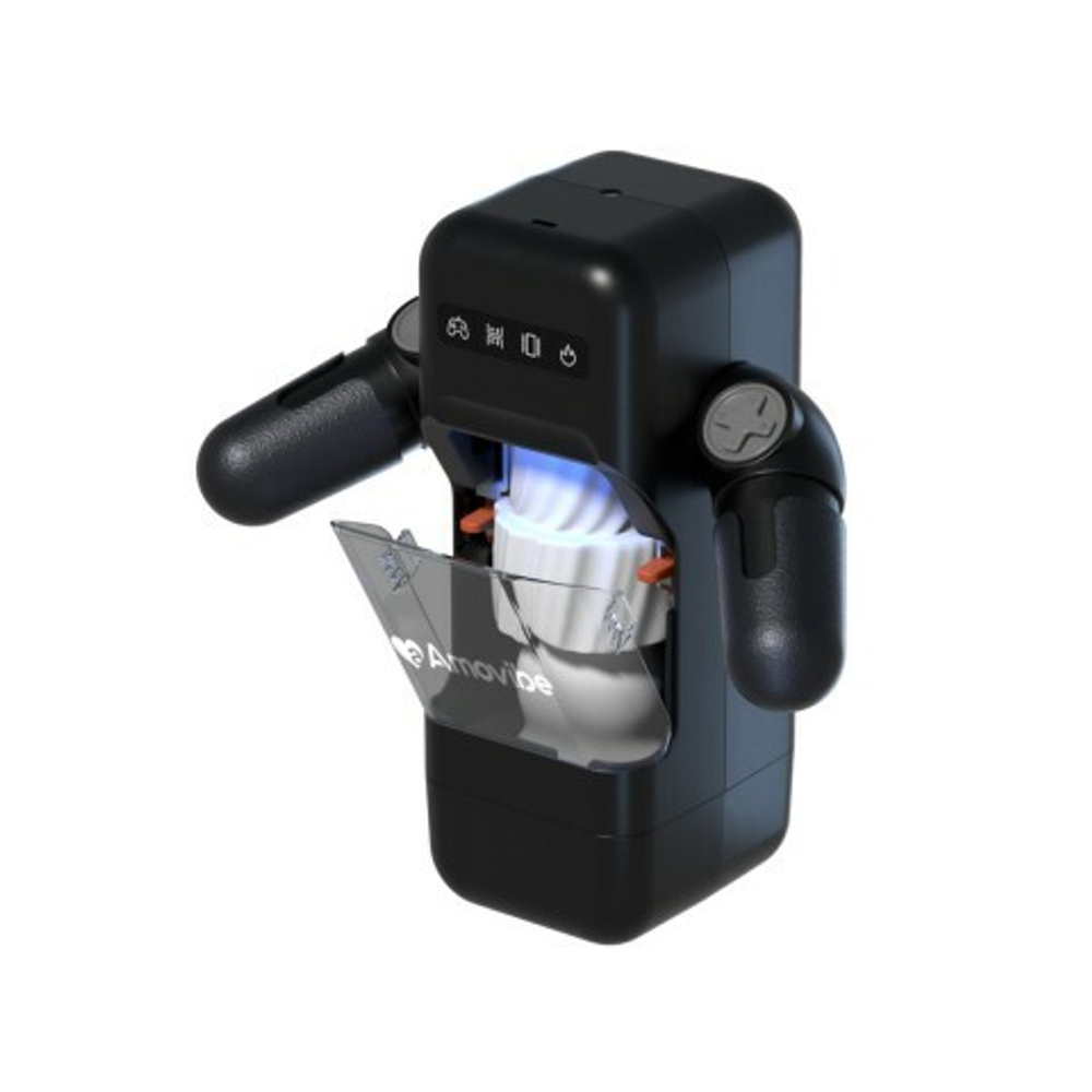 Инновационный робот-мастурбатор Game Cup (чёрный) от Amovibe