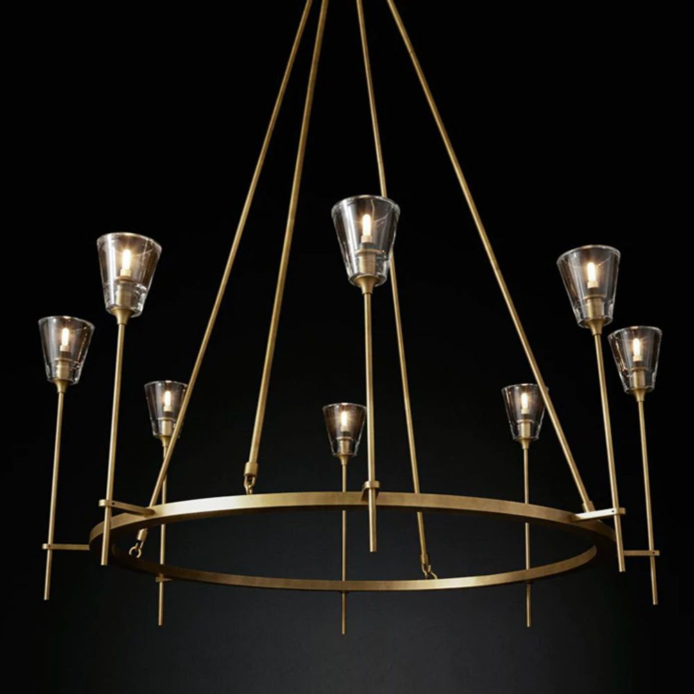 Люстра Torche De Verre 8 gold