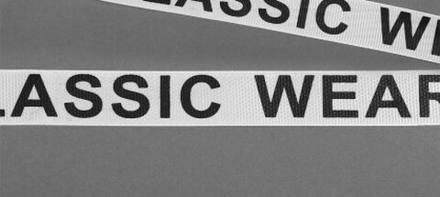 Лента репсовая с рисунком CLASSIC WEAR шир.20мм