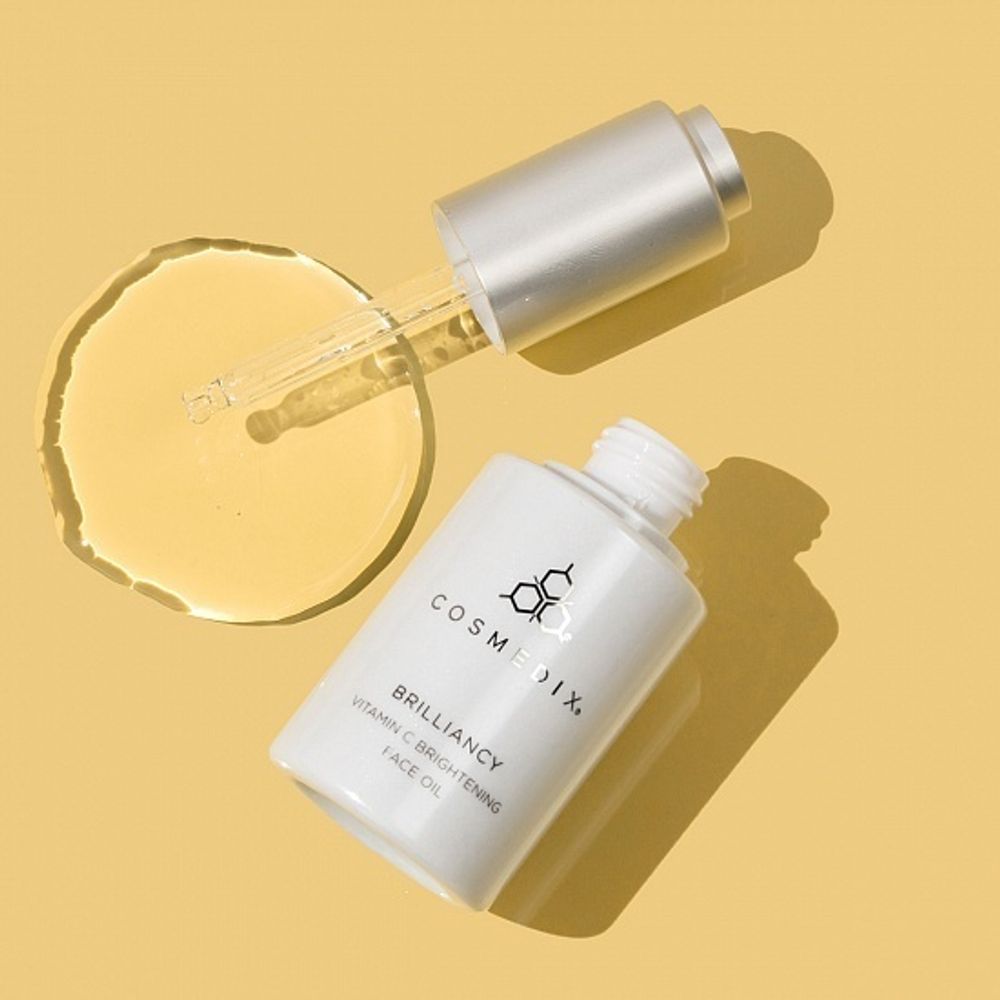Переменчивым блеском витамин C осветление лица масло Cosmedix BRILLIANCY Vitamin C Brightening Face Oil 30мл