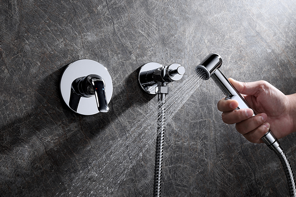 СМЕСИТЕЛЬ С ГИГИЕНИЧЕСКИМ ДУШЕМ ВСТРАИВАЕМЫЙ ХРОМ LM1219C ПЛЮС ЭДВАНС